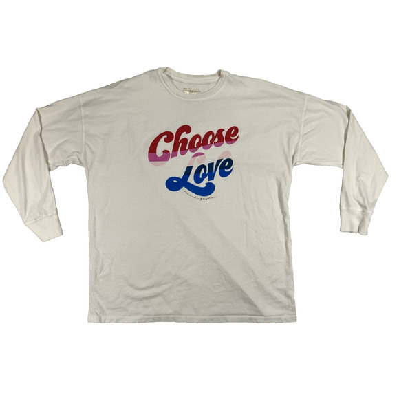Spiritual Gangster Choose Love Long Sleeve Shirt Graphic Oversized Size Small - Picture 1 of 11